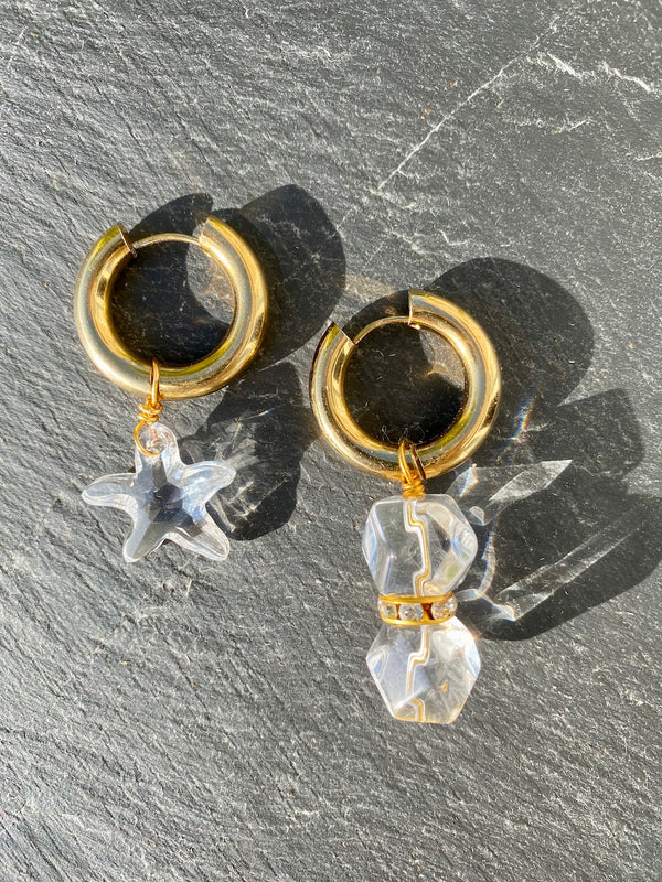 Crystal Clear earrings - Maeva Gaultier
