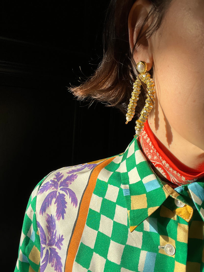 Sparkling DNA Earrings